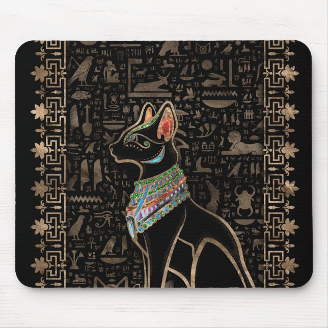 Egyptian Cat - Bastet Mouse Mat (Front)