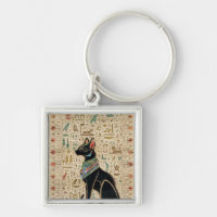 Egyptian Cat - Bastet on papyrus