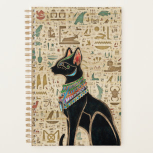Egyptian Cat - Bastet on papyrus Planner