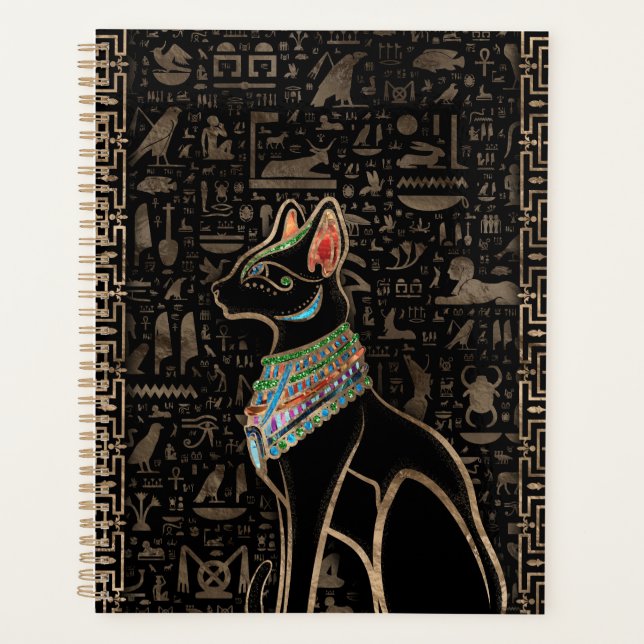 Egyptian Cat - Bastet Planner (Front)