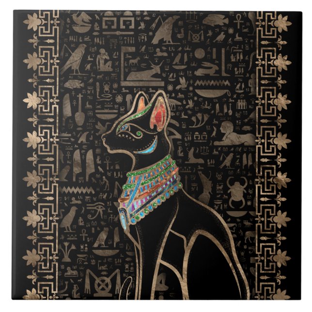 Egyptian Cat - Bastet Tile (Front)