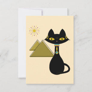 Egyptian Cat Card