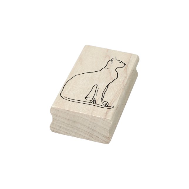 egyptian cat god art stamp (Stamp)