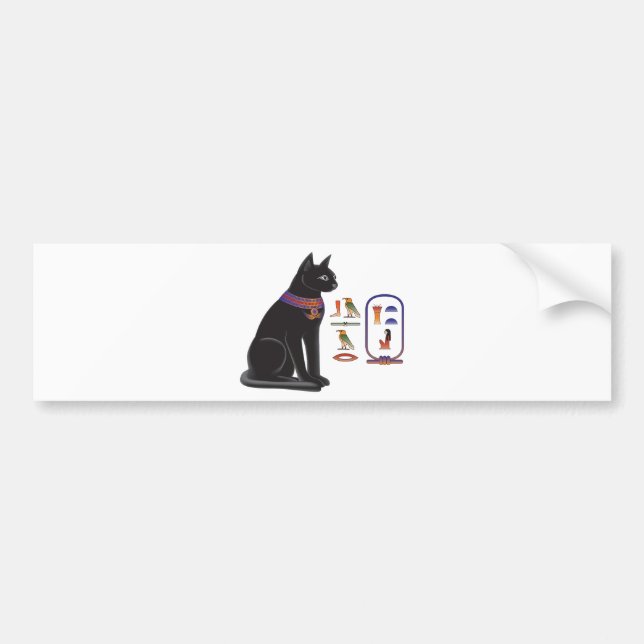 Egyptian Cat Goddess Bastet Bumper Sticker (Front)