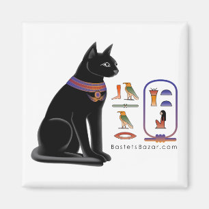Egyptian Cat Hieroglyphic Magnet