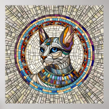 Egyptian Cat -Mosaic Art