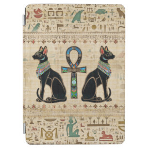 Egyptian Cats and ankh cross iPad Air Cover
