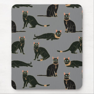 Egyptian Cats Pattern Mouse Mat