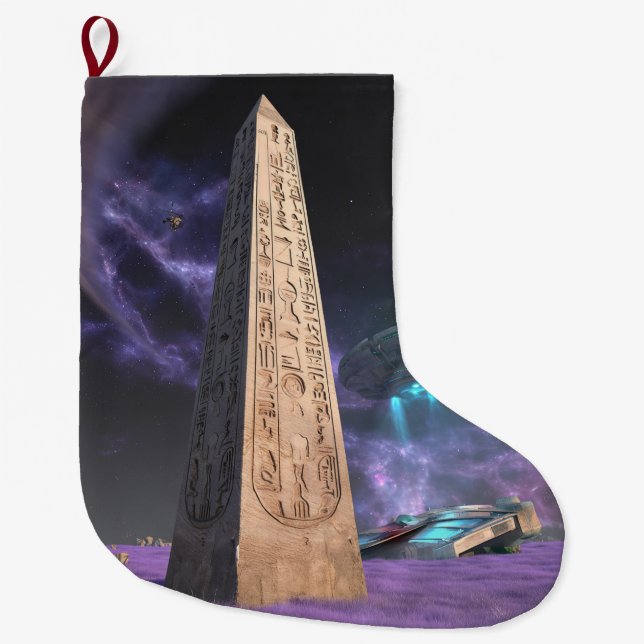 Egyptian christmas large christmas stocking (Front)