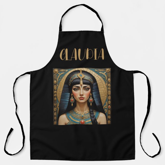 Egyptian Cleopatra Personalised Apron (Front)