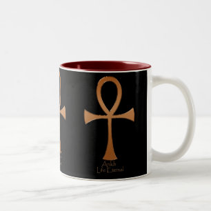 Egyptian Copper ANKH Drinking Mug