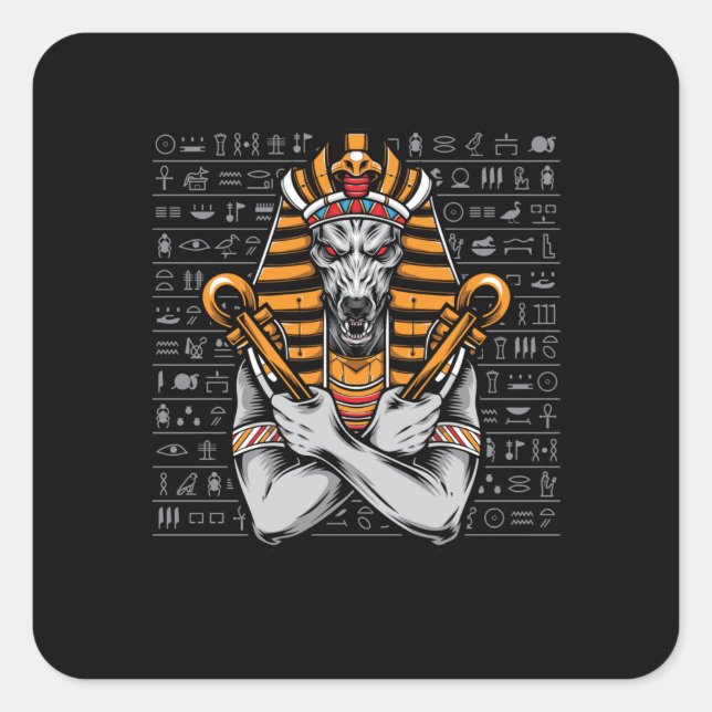 Egyptian Culture Pharaohs Egyptologist Archaeology Square Sticker (Front)