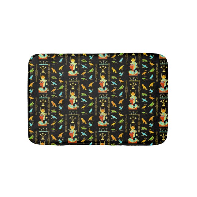 Egyptian Decorative Pattern Bath Mat (Front)