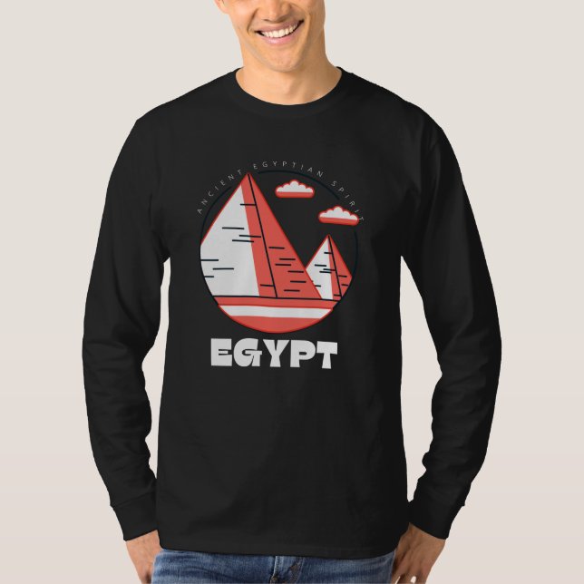 Egyptian Desert T Shirt, Pyramids Tee (Front)