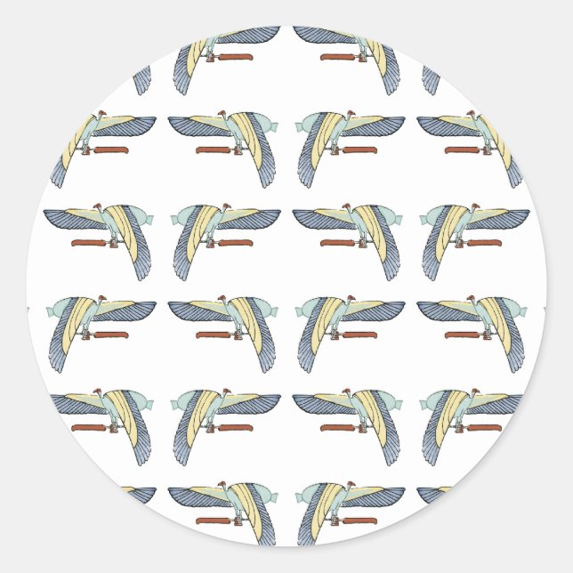 Egyptian Design #12 at Emporio Moffa Classic Round Sticker (Front)