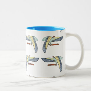 Egyptian Design #12 at Emporio Moffa Two-Tone Coffee Mug