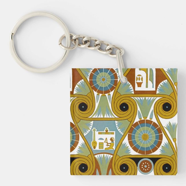 Egyptian Design #1 at Emporio Moffa Key Ring (Front)