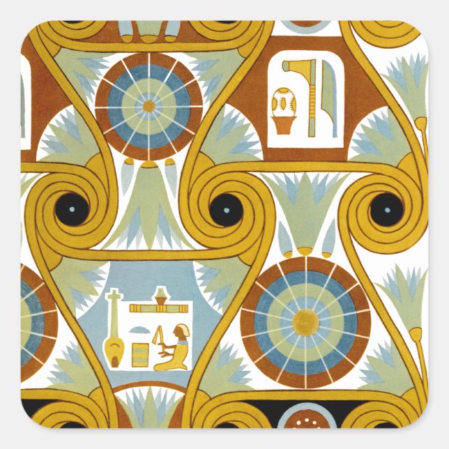 Egyptian Design #1 at Emporio Moffa Square Sticker (Front)