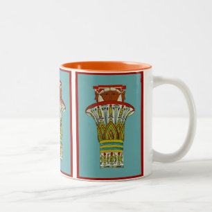 Egyptian Design #3 at Emporio Moffa Two-Tone Coffee Mug