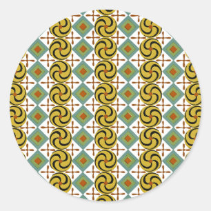Egyptian Design #6 at Emporio Moffa Classic Round Sticker