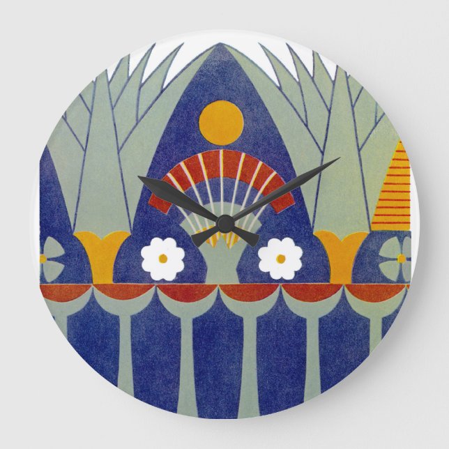 Egyptian Design #7 at Emporio Moffa Large Clock (Front)