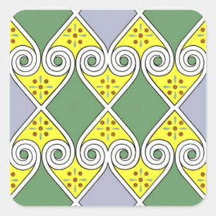 Egyptian Design #9 at Emporio Moffa Square Sticker