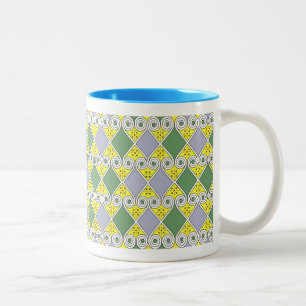 Egyptian Design #9 at Emporio Moffa Two-Tone Coffee Mug