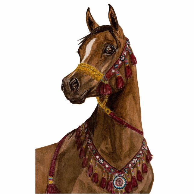 Egyptian Dream Arabian horse photo sculpture (Front)