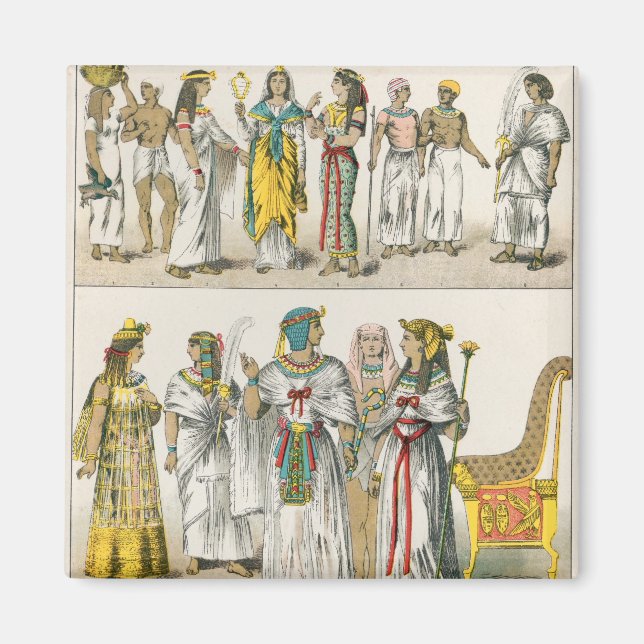 Egyptian Dress, from 'Trachten der Voelker' Magnet (Front)