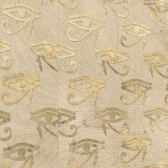Egyptian Eye Egypt Theme Beige and Gold Brown  Wallpaper (Seam)