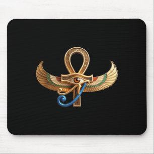 Egyptian eye of horus ankh egypt archaeologist mouse mat