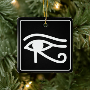Egyptian Eye of Horus Ceramic Ornament