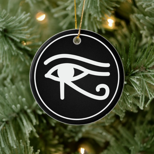 Egyptian Eye of Horus  Ceramic Tree Decoration (Tree)