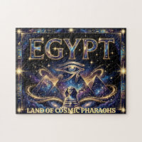 Egyptian Eye of Horus Cosmic Pyramid Art