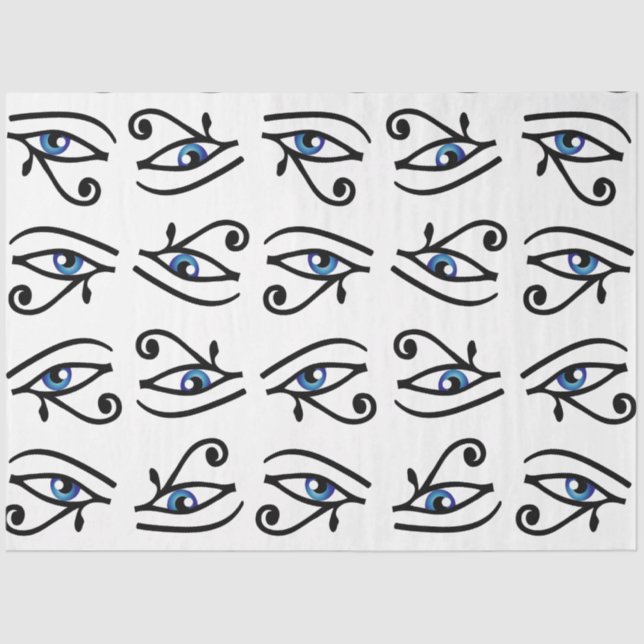 Egyptian Eye of Horus or wadjet Tissue Paper (Front)