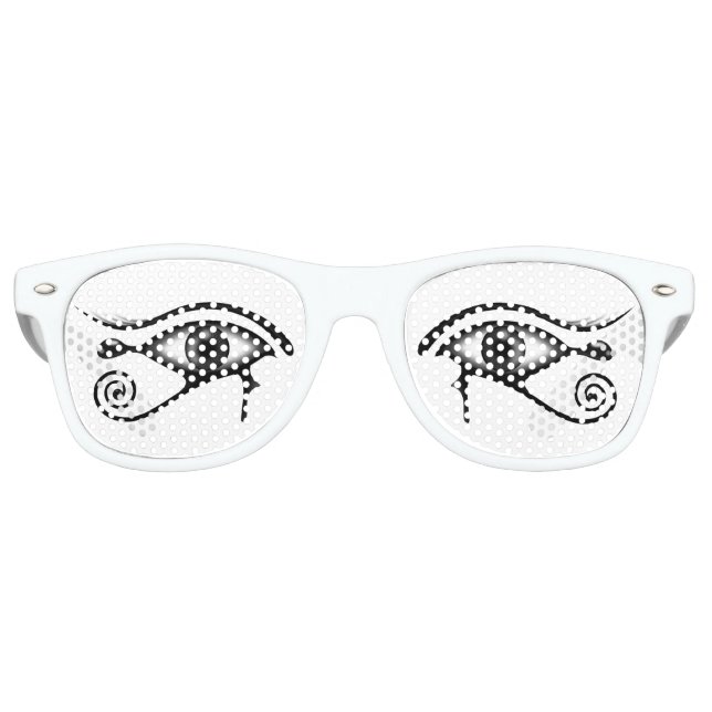 Egyptian Eye of Horus Retro Sunglasses (Front)