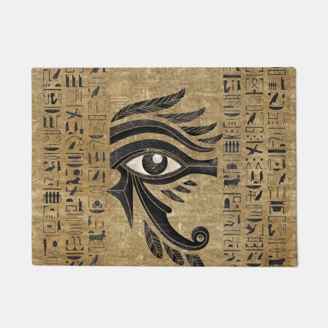 Egyptian Eye of Horus - Wadjet Doormat (Front)