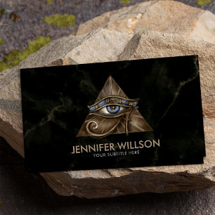 Egyptian Eye of Horus - Wadjet Ornament Business Card