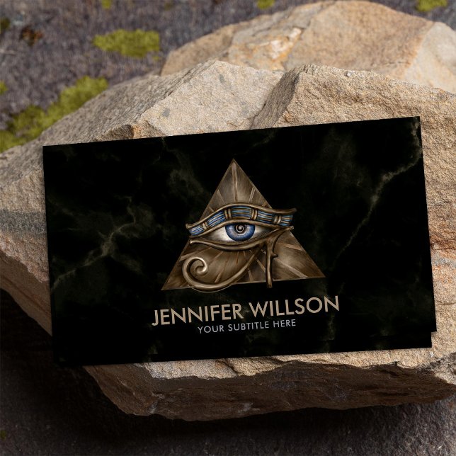 Egyptian Eye of Horus - Wadjet Ornament Business Card (Creator Uploaded)