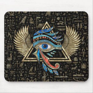 Egyptian Eye of Horus - Wadjet Ornament Mouse Mat