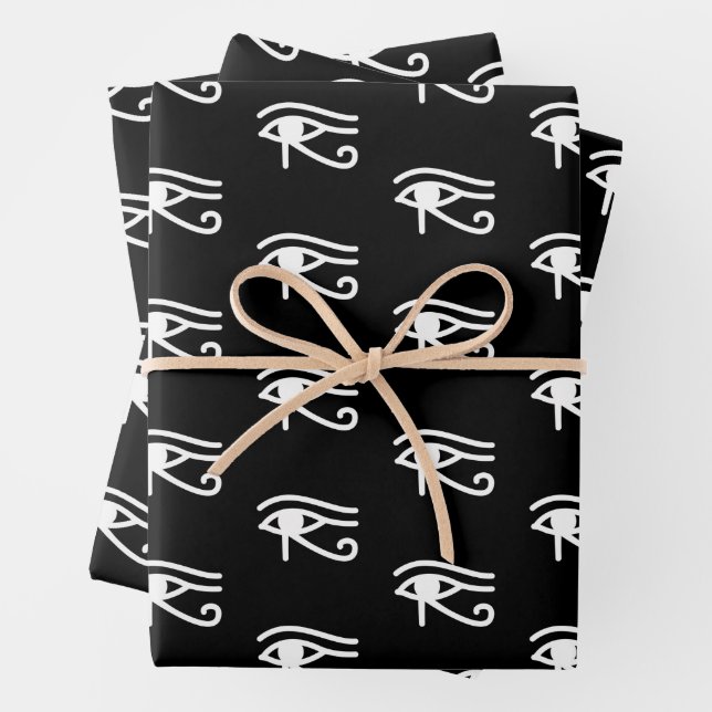 Egyptian Eye of Horus  Wrapping Paper Sheet (In situ)