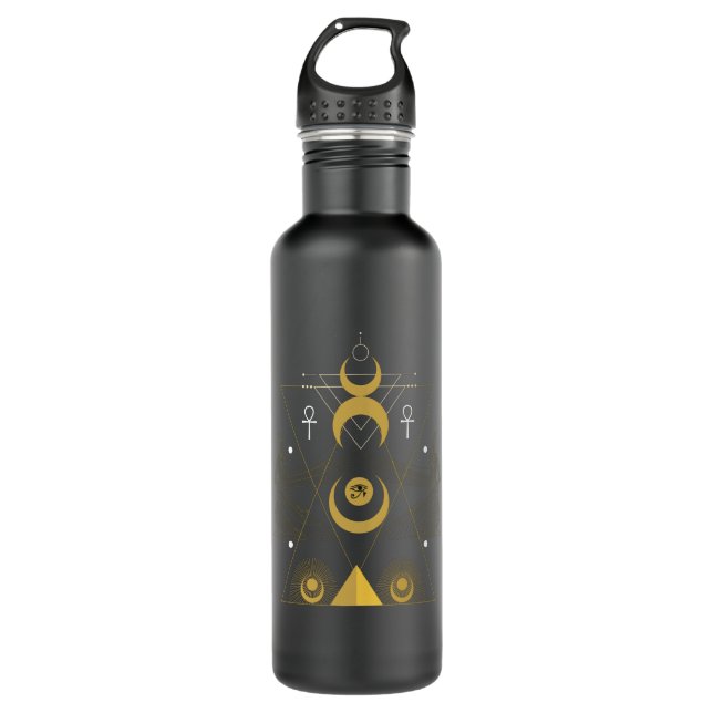 Egyptian Eye of Ra Egypt Pyramid 710 Ml Water Bottle (Front)
