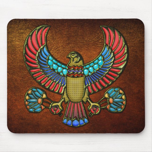Egyptian Falcon Mouse Mat (Front)