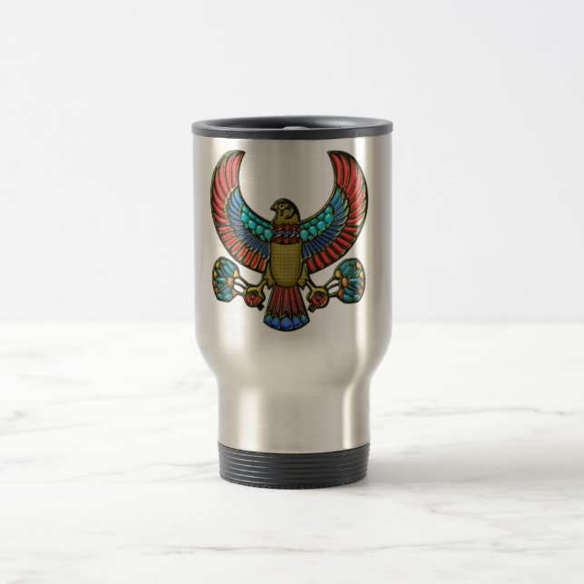 Egyptian Falcon Travel Mug (Center)