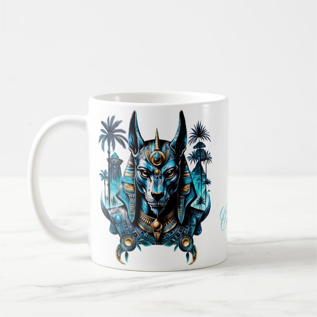 Egyptian fantasy figure. coffee mug (Left)