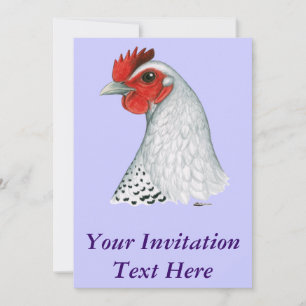 Egyptian Fayoumi: Silver Hen Invitation