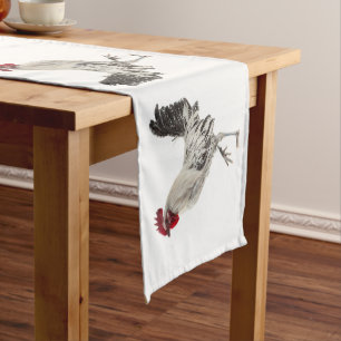 Egyptian Fayoumis Rooster Short Table Runner