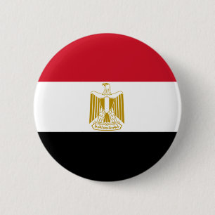 Egyptian flag 6 cm round badge