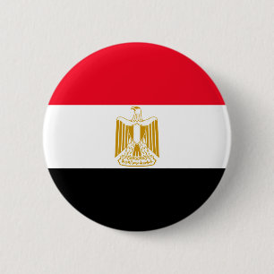 Egyptian Flag 6 Cm Round Badge