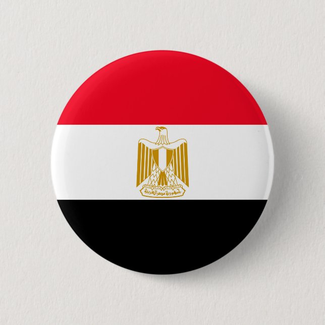 Egyptian Flag 6 Cm Round Badge (Front)